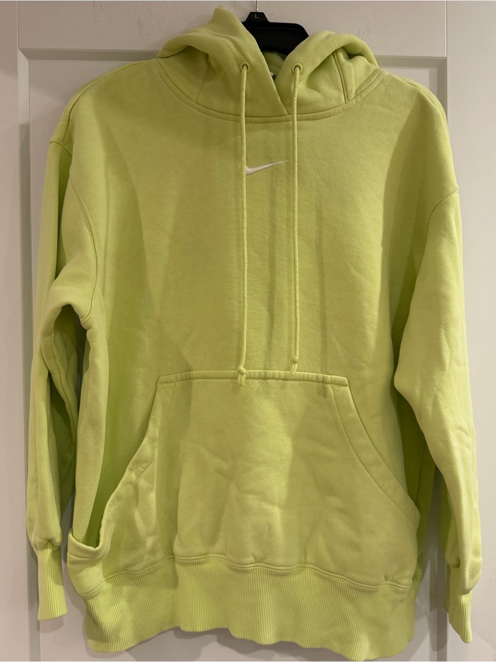 Nike Lime Green Pullover Hoodie-Unisex oversized